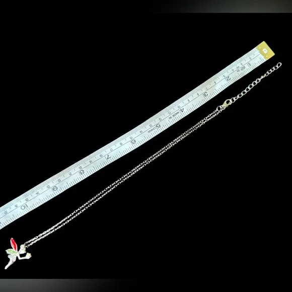 🆕 Tinkerbell Fairy Necklace - Silver - Picture 3 of 3